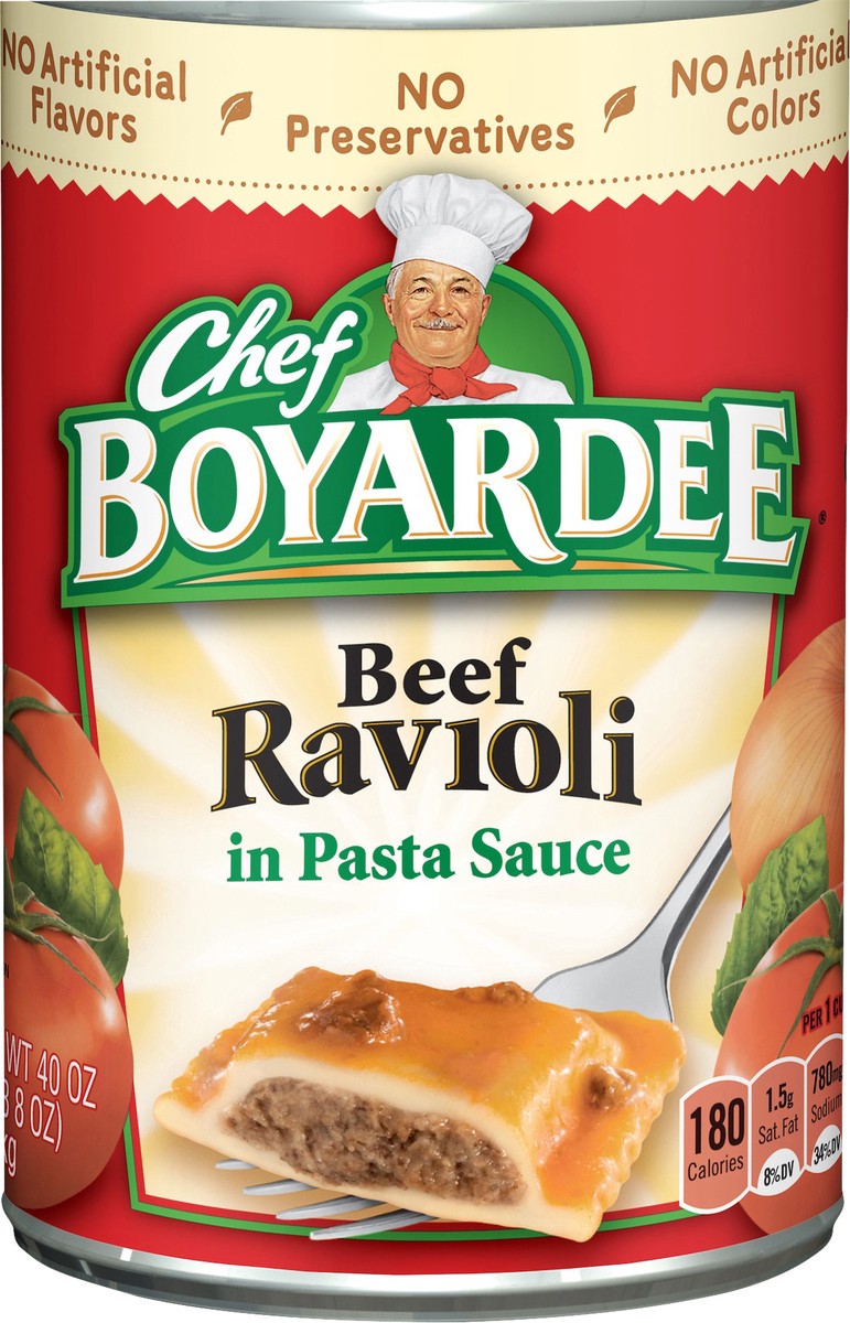 slide 2 of 2, Chef Boyardee Beef Ravioli, 40 oz, 40 oz