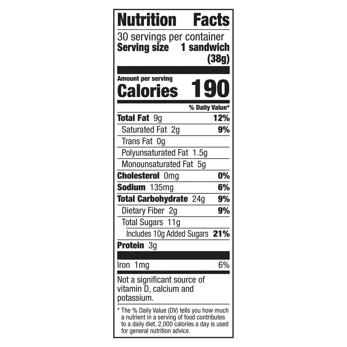 slide 12 of 14, Nature Valley Biscuit Sandwiches, Cinnamon Almond Butter, 40.5 oz, 30 ct, 