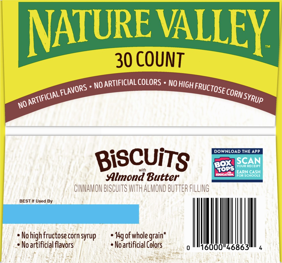 slide 5 of 14, Nature Valley Biscuit Sandwiches, Cinnamon Almond Butter, 40.5 oz, 30 ct, 