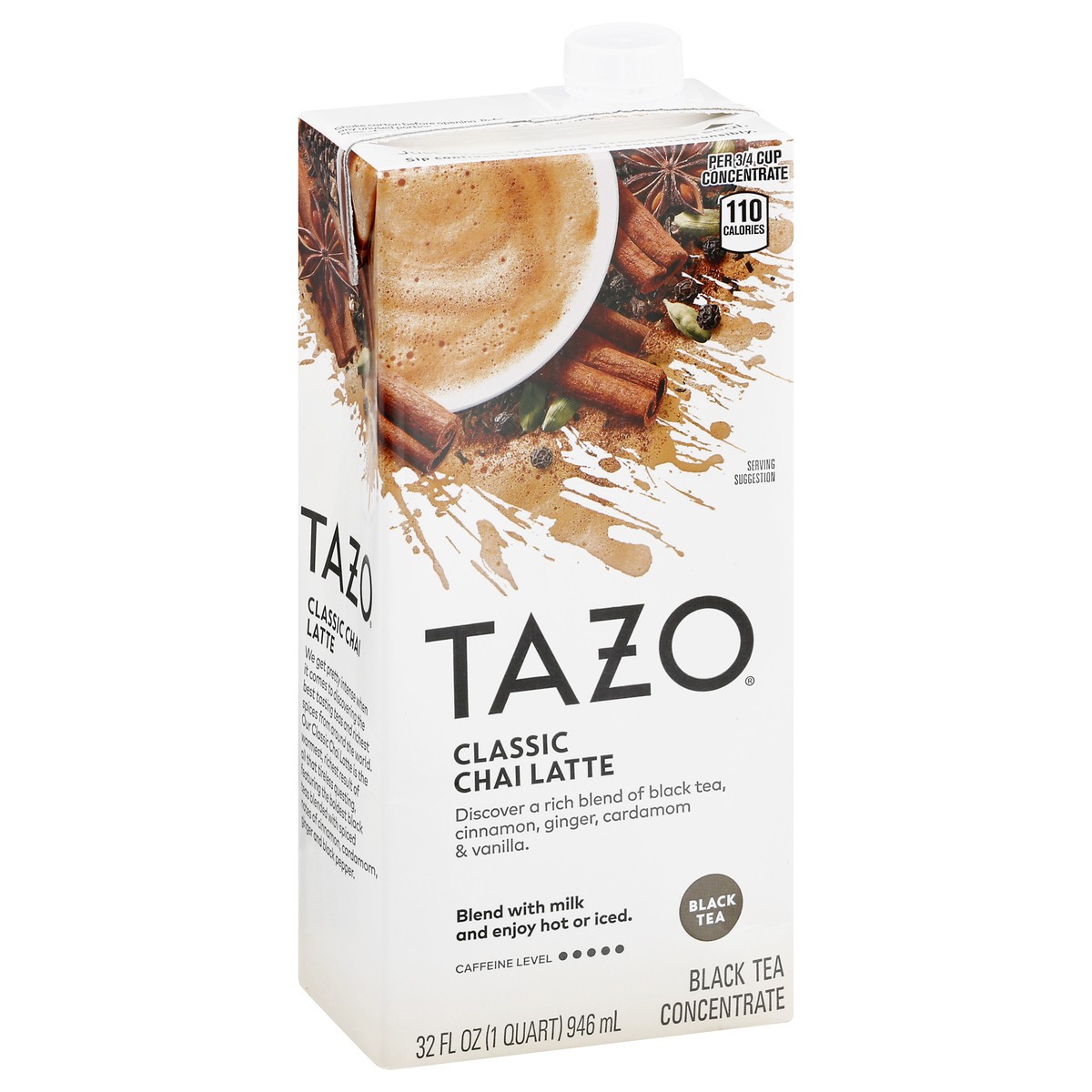 slide 13 of 13, Tazo Classic Chai Latte Black Tea Concentrate 32 oz, 32 oz