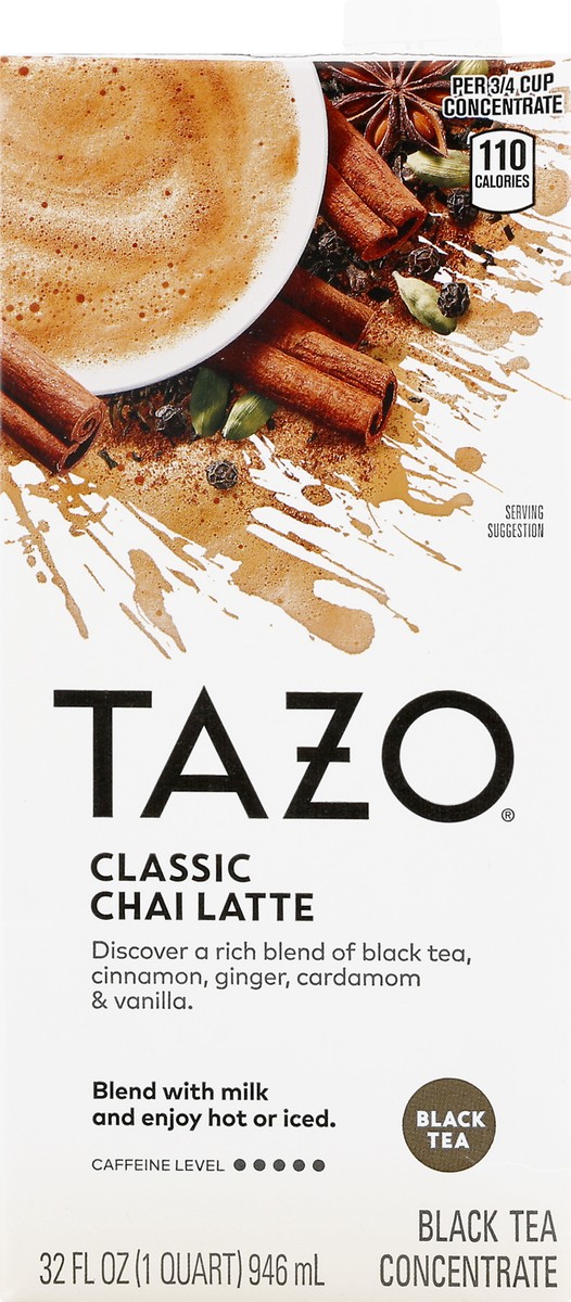 slide 4 of 13, Tazo Classic Chai Latte Black Tea Concentrate 32 oz, 32 oz