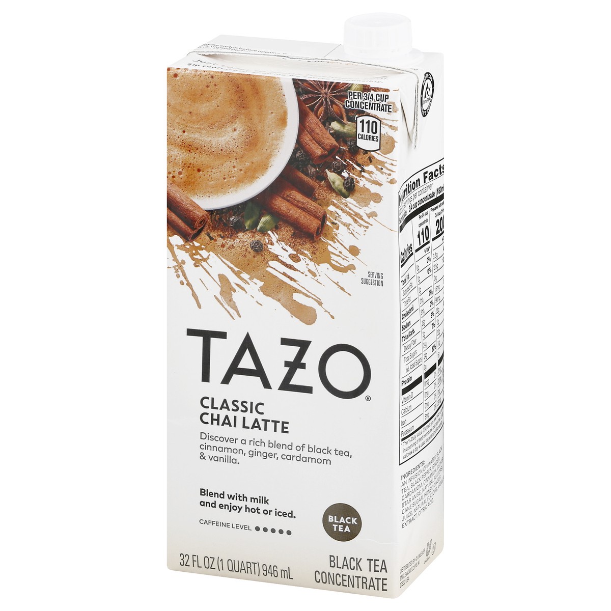 slide 10 of 13, Tazo Classic Chai Latte Black Tea Concentrate 32 oz, 32 oz
