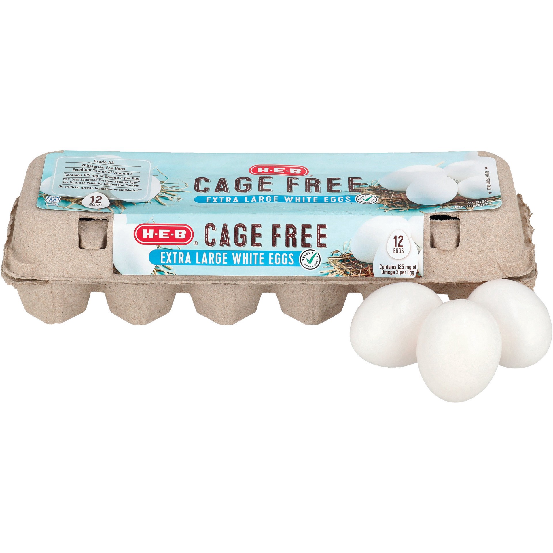 slide 1 of 1, H-E-B Grade AA Extra Large Eggs, 12 ct