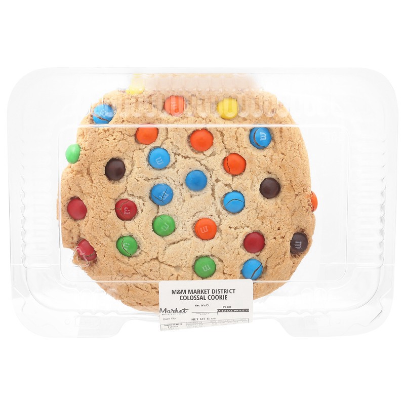 slide 1 of 5, M&M Market District Colossal Cookie, 1 ct
