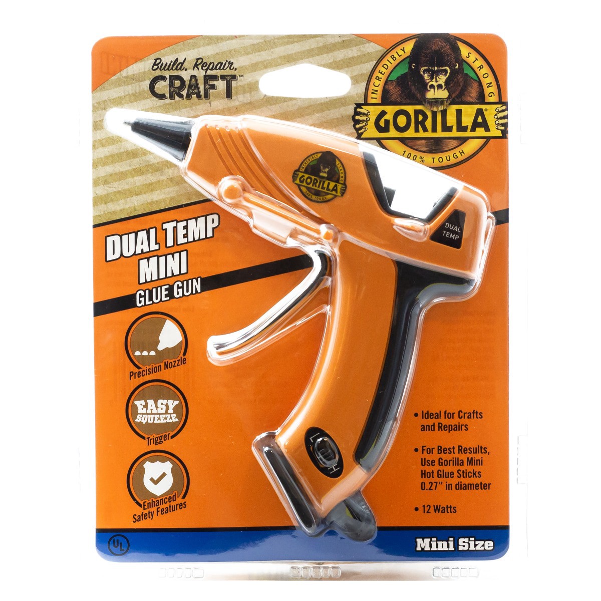 slide 1 of 13, Gorilla Mini Hot Glue Gun, 1 ct