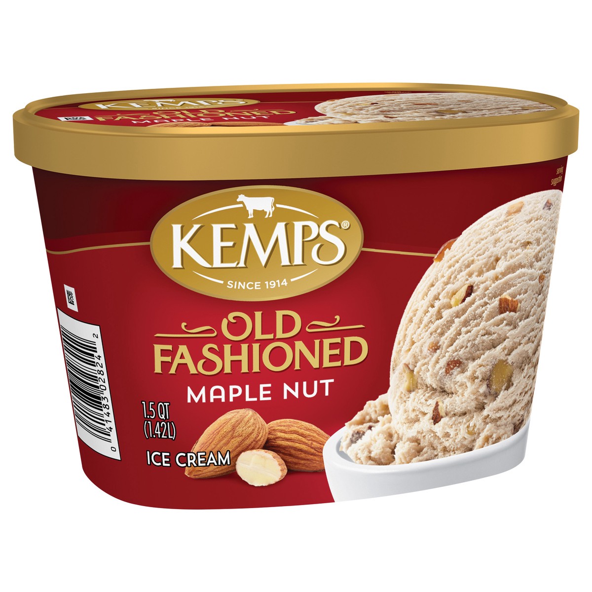slide 10 of 13, Kemps Old Fashioned Maple Nut Ice Cream, 1.5 qt
