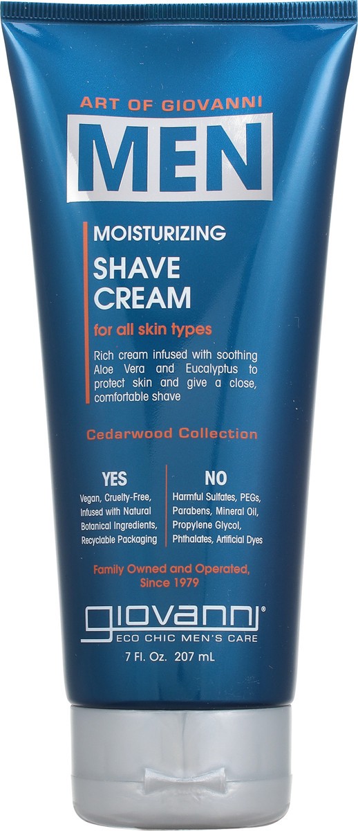 slide 5 of 9, Giovanni Moisturizing Men Cedarwood Collection Shave Cream 7 fl oz, 7 fl oz