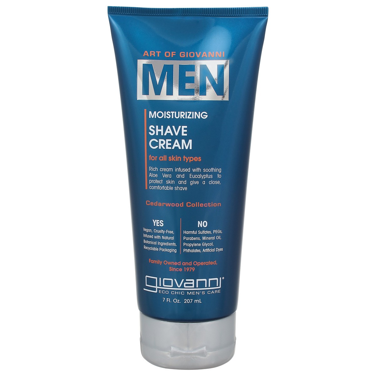 slide 1 of 9, Giovanni Moisturizing Men Cedarwood Collection Shave Cream 7 fl oz, 7 fl oz
