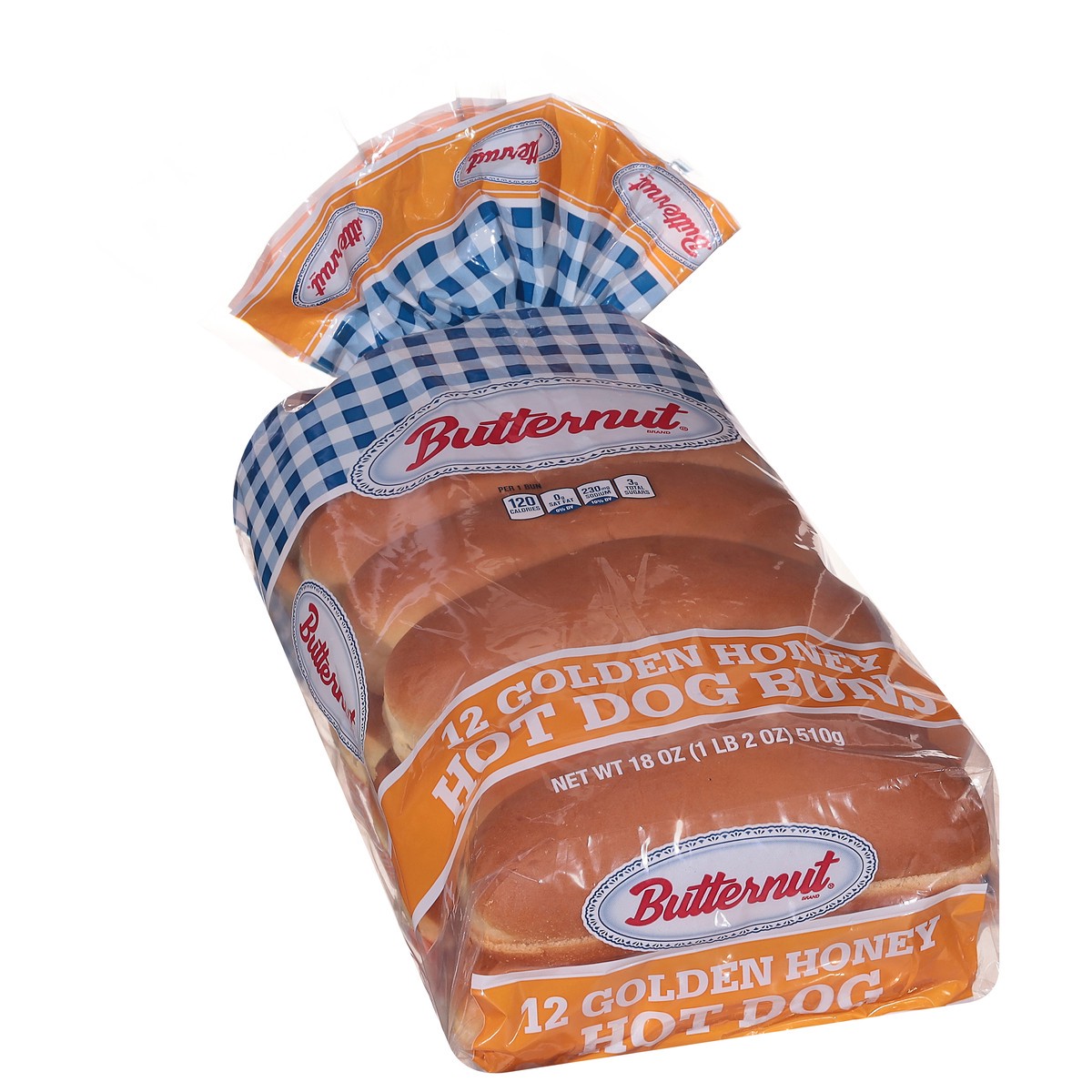 slide 7 of 9, Butternut Golden Honey Hot Dog Buns, 18 oz