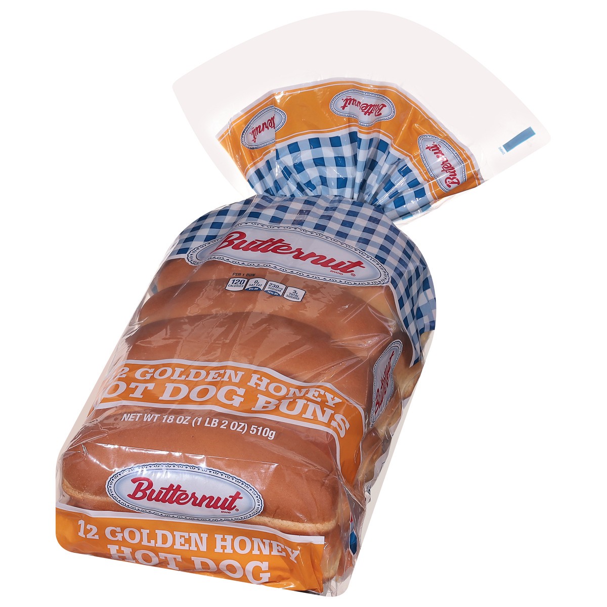 slide 2 of 9, Butternut Golden Honey Hot Dog Buns, 18 oz