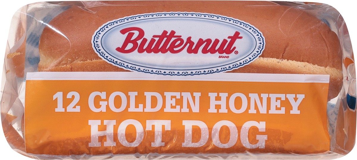 slide 4 of 9, Butternut Golden Honey Hot Dog Buns, 18 oz