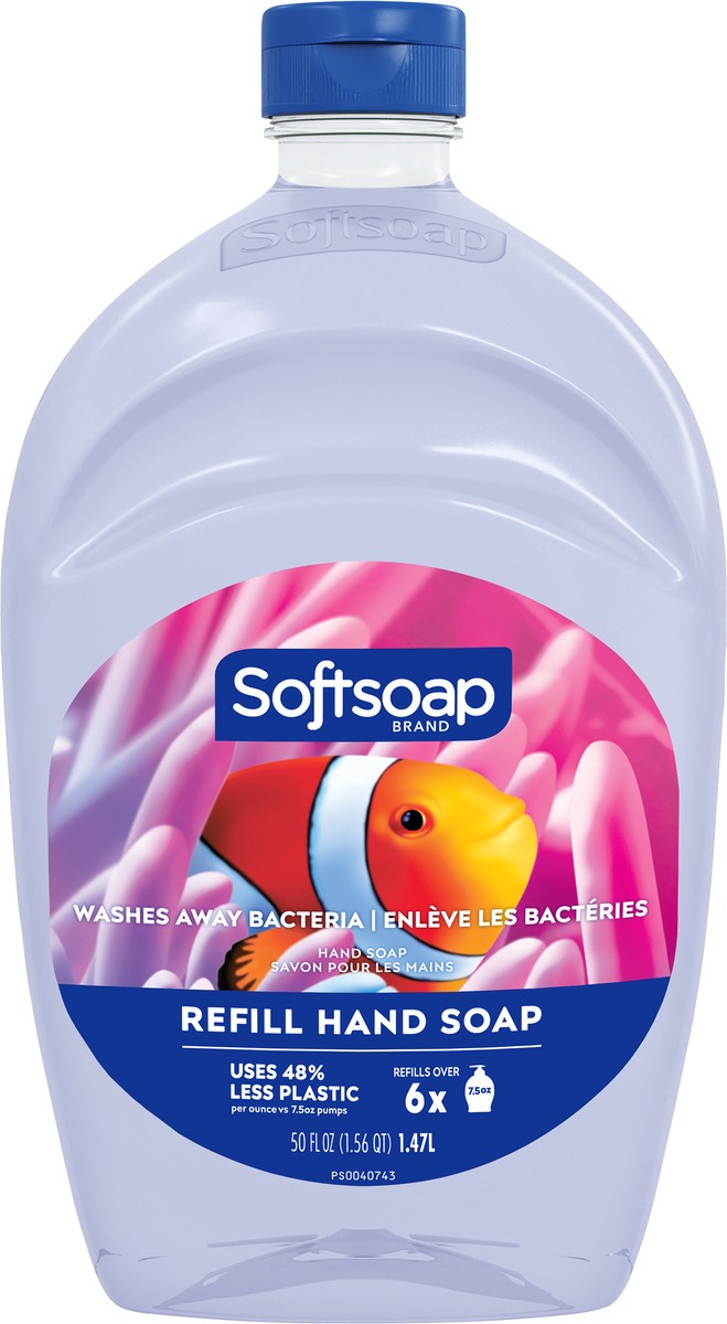 slide 7 of 7, Softsoap Liquid Hand Soap Refill, Aquarium Series - 50 Fl. Oz., 50 fl oz