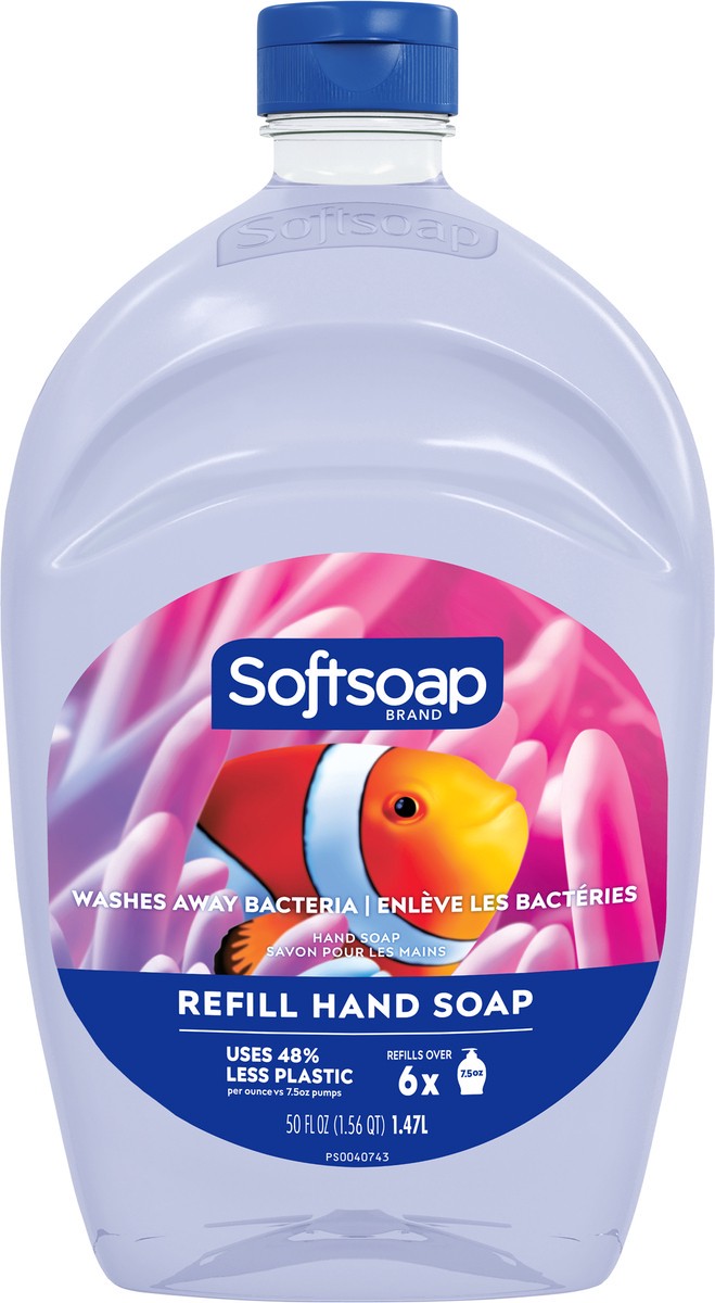 slide 5 of 7, Softsoap Liquid Hand Soap Refill, Aquarium Series - 50 Fl. Oz., 50 fl oz