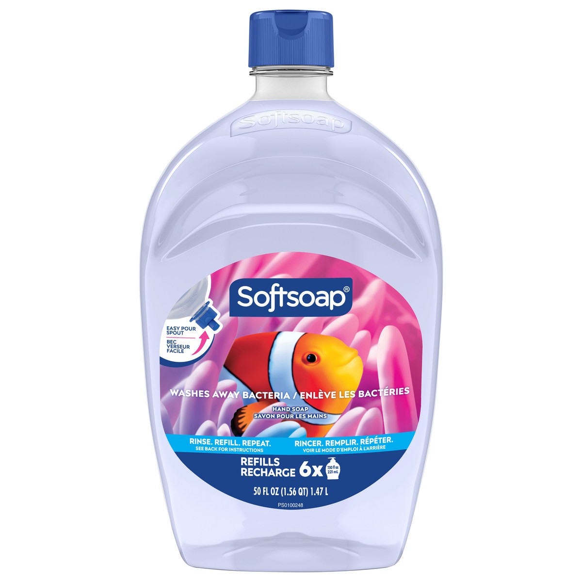 slide 1 of 7, Softsoap Liquid Hand Soap Refill, Aquarium Series - 50 Fl. Oz., 50 fl oz