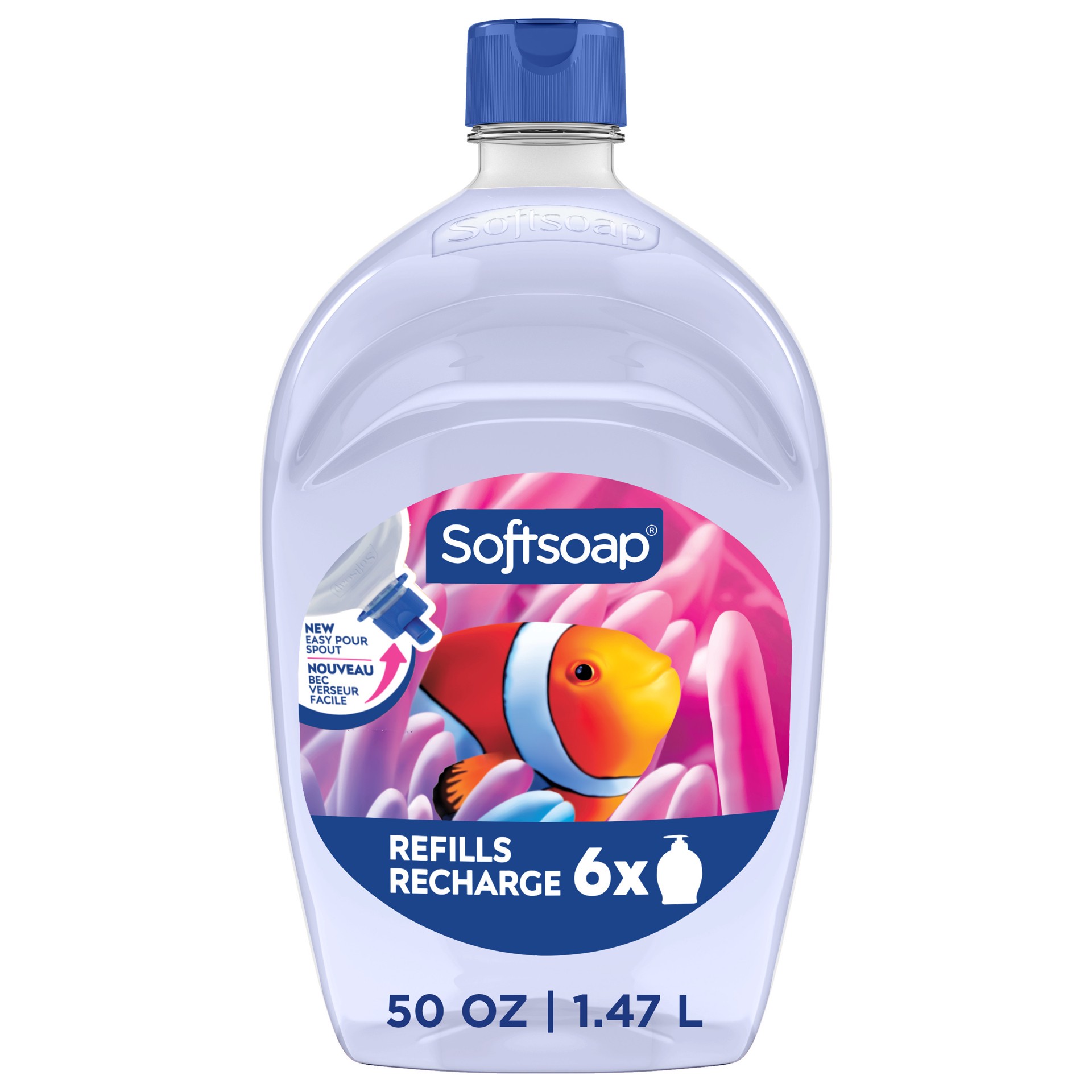 slide 1 of 7, Softsoap Liquid Hand Soap Refill, Aquarium Series - 50 Fl. Oz., 50 fl oz