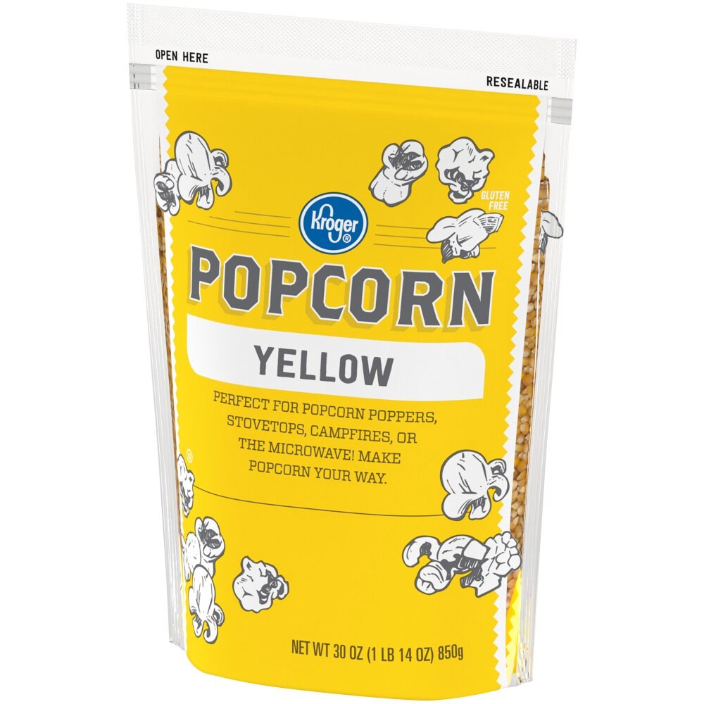 slide 3 of 3, Kroger Yellow Popcorn Kernels, 30 oz