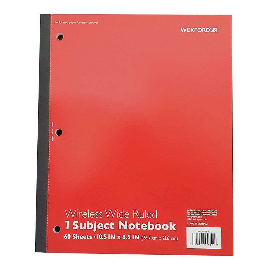 slide 4 of 5, Wexford Wireless Notebook 60 Sheet Assortment, 1 ct