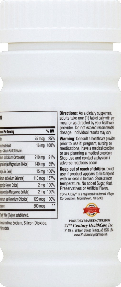 slide 2 of 6, 21st Century One Daily 100 ea, 100 ct