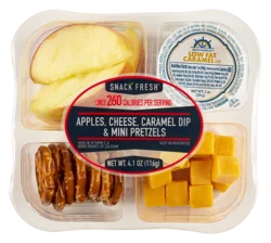 Apples Cheese Pretzel & Caramel