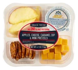 Apples Cheese Pretzel & Caramel