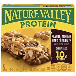 Nature Valley Protein Bars Chewy Peanut Almond & Dark Chocolate- 7.1 oz