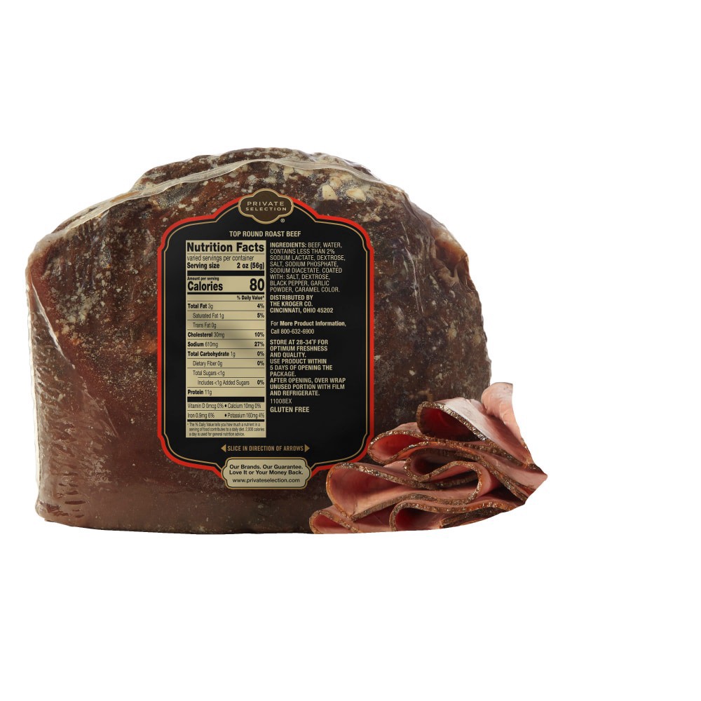 slide 2 of 2, Private Selection Choice Roast Beef Well, per lb