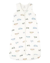 Carter's Baby 2-Way Zip Cars PurelySoft Wearable Blanket Ivory M