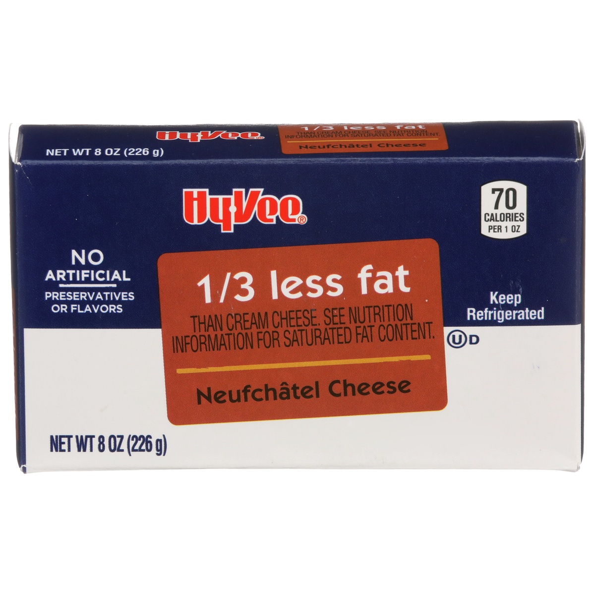 slide 1 of 1, Hy-vee Neufchatel Cheese - 8 oz, 8 oz