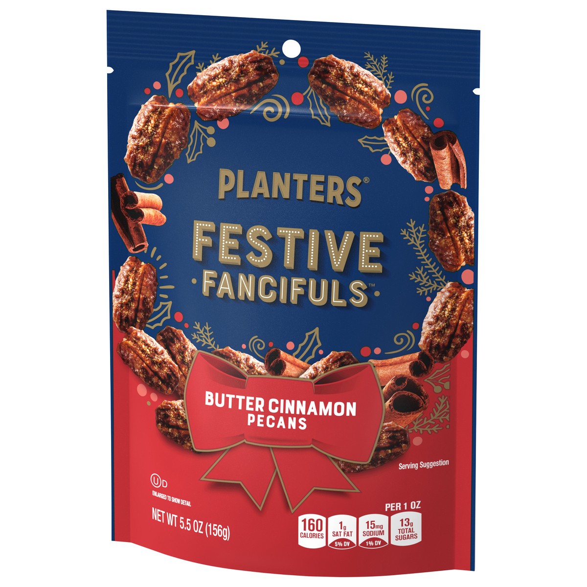 slide 4 of 11, Planters Festive Fancifuls Butter Cinnamon Pecans 5.5 oz, 5.5 oz