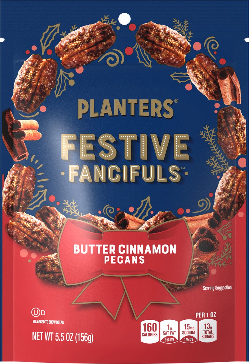 slide 7 of 11, Planters Festive Fancifuls Butter Cinnamon Pecans 5.5 oz, 5.5 oz