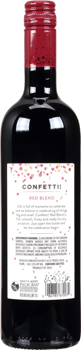 slide 7 of 7, CONFETTI! Red Blend, 750ml, 750 ml