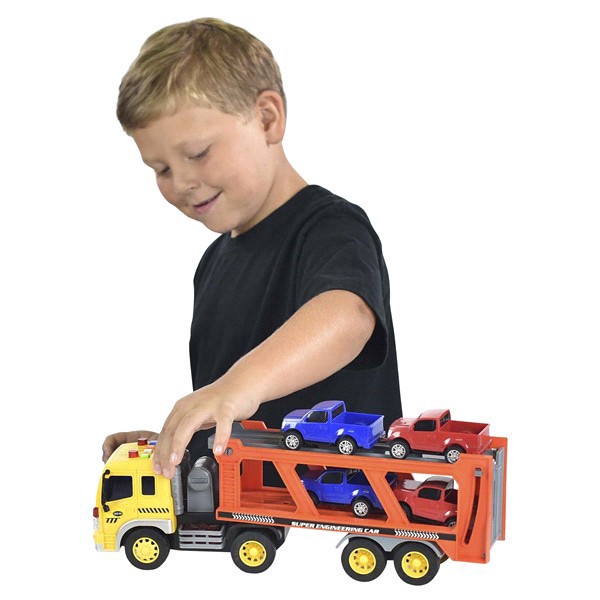 slide 8 of 9, Maxx Action Sunny Days Maxx Action Trucks Long Haul Vehicle Transportation Playset, 1 ct