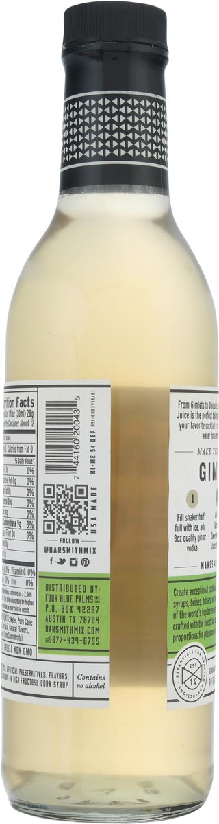 slide 5 of 9, Barsmith Lime Juice Bottle, 12.7 oz