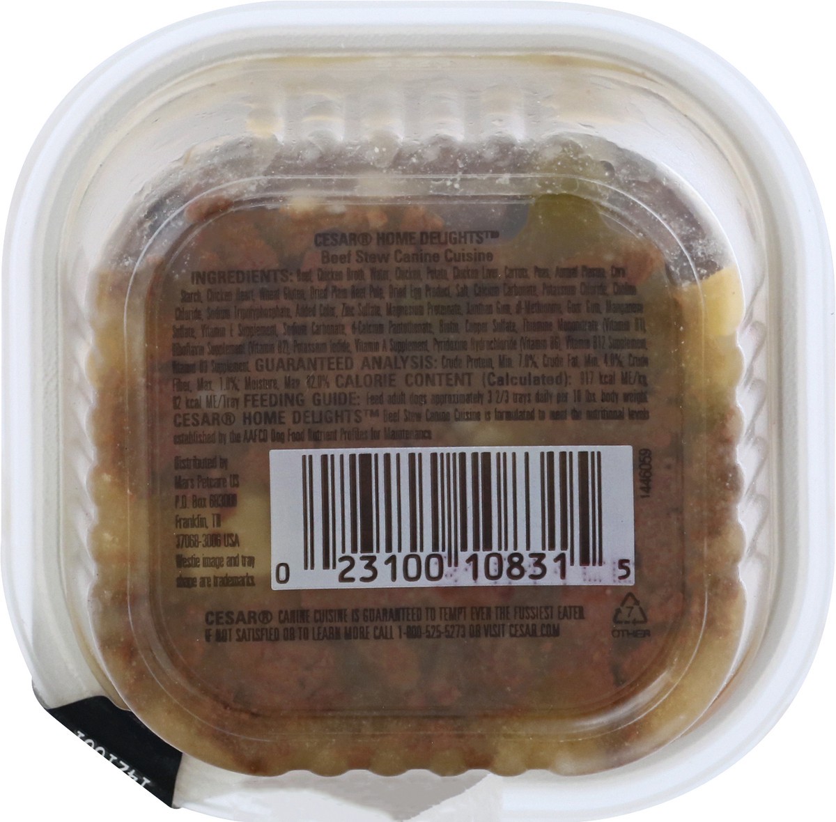 slide 5 of 9, Cesar Home Delights Beef Stew Canine Cuisine 100 gr, 100 gram