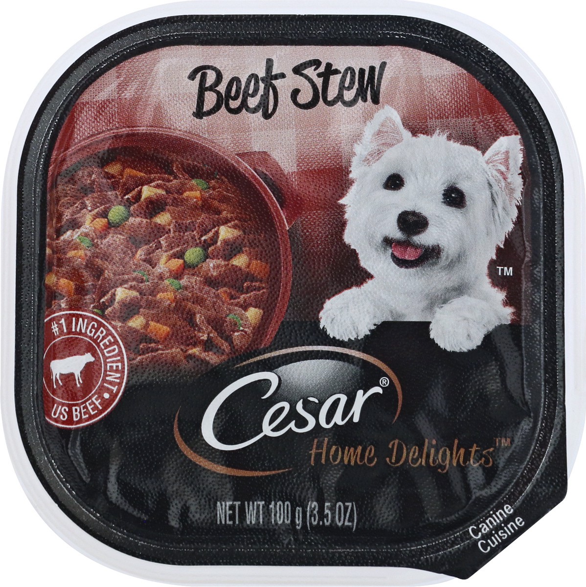 slide 6 of 9, Cesar Home Delights Beef Stew Canine Cuisine 100 gr, 100 gram