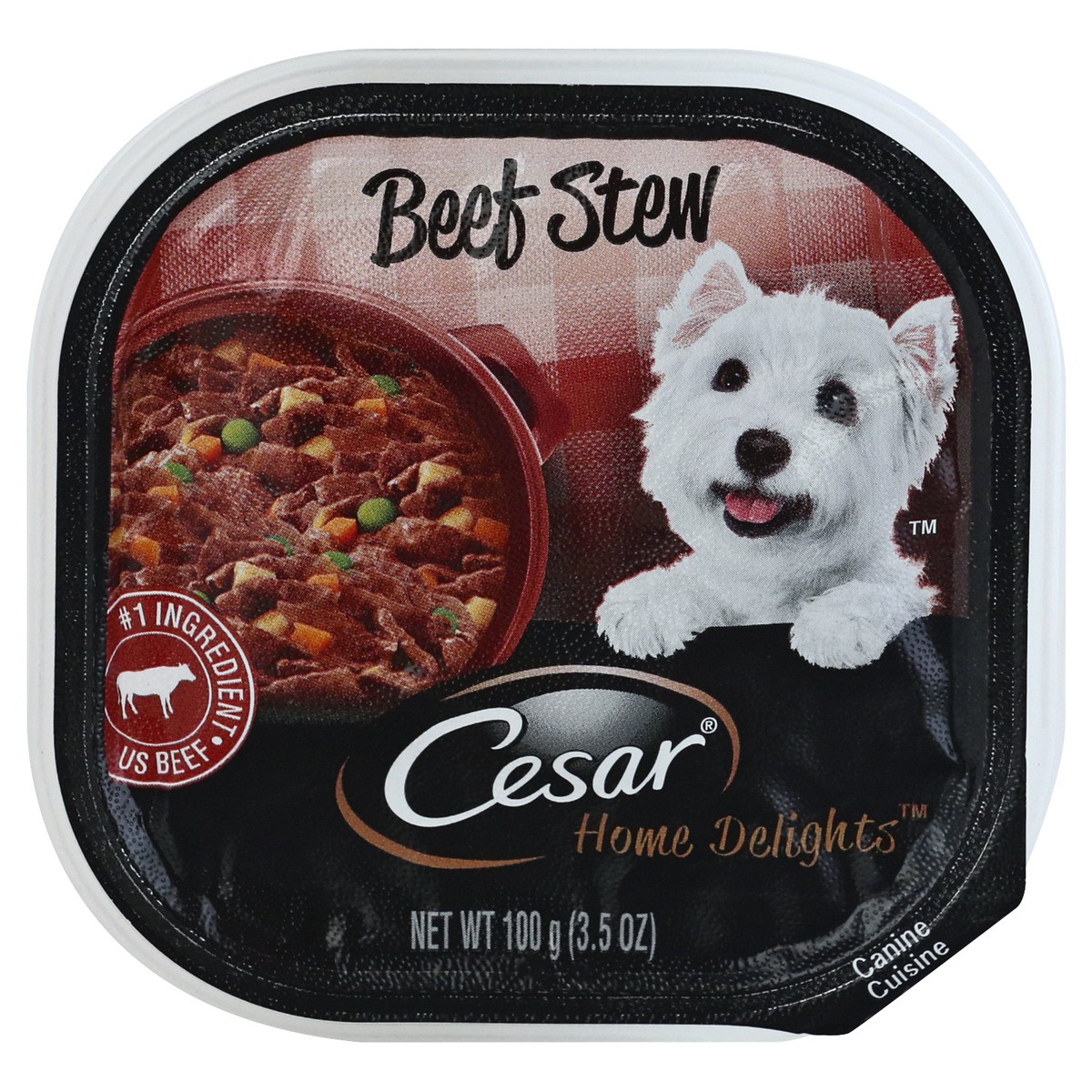 slide 1 of 9, Cesar Home Delights Beef Stew Canine Cuisine 100 gr, 100 gram