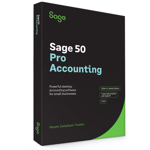 slide 3 of 3, Sage 50 Pro Accounting, 2024, 1-Year Subscription, Windows, Product Key, 1 ct