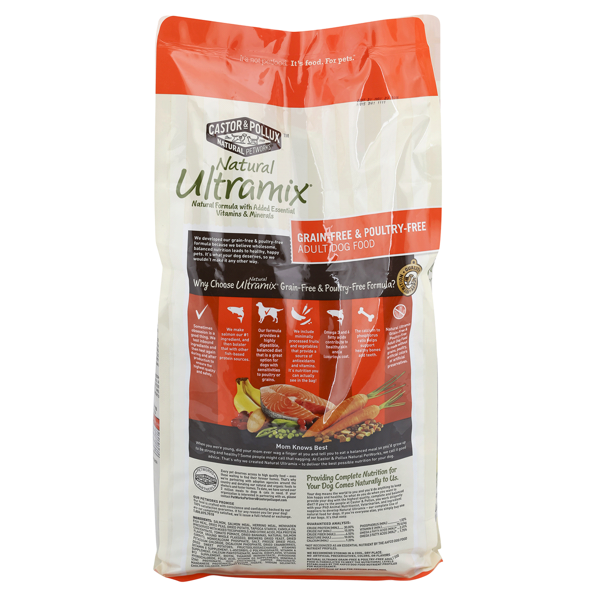 slide 4 of 5, Castor & Pollux Natural Ultramix Grain-Free & Poultry-Free Adult Dog Food, 1 ct