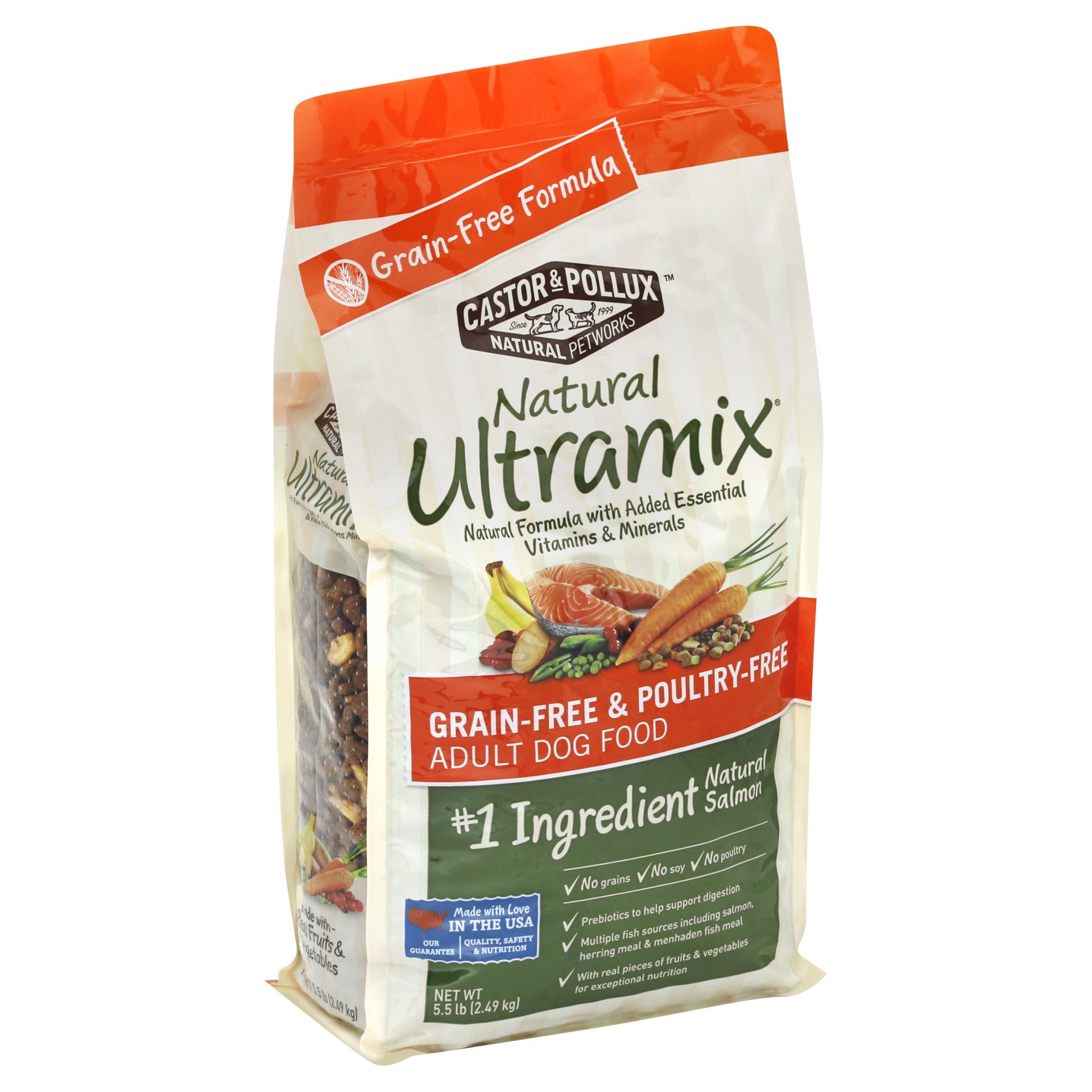 slide 1 of 5, Castor & Pollux Natural Ultramix Grain-Free & Poultry-Free Adult Dog Food, 1 ct