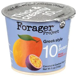 Forager Project Greek Style Mango Passion Fruit Coconut & Cashew Yogurt