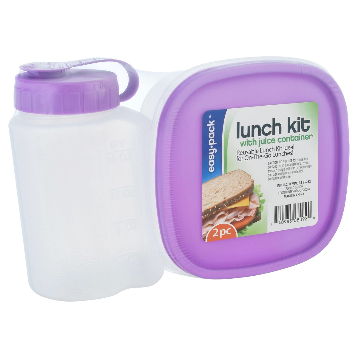 slide 2 of 9, Easy Pack Ep Lunch Container & Juice Bottle, 2 ct