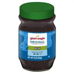 Giant Eagle Decaf Original Instant Coffee, Medium Roast - 8 oz