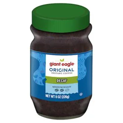 Giant Eagle Decaf Original Instant Coffee, Medium Roast - 8 oz