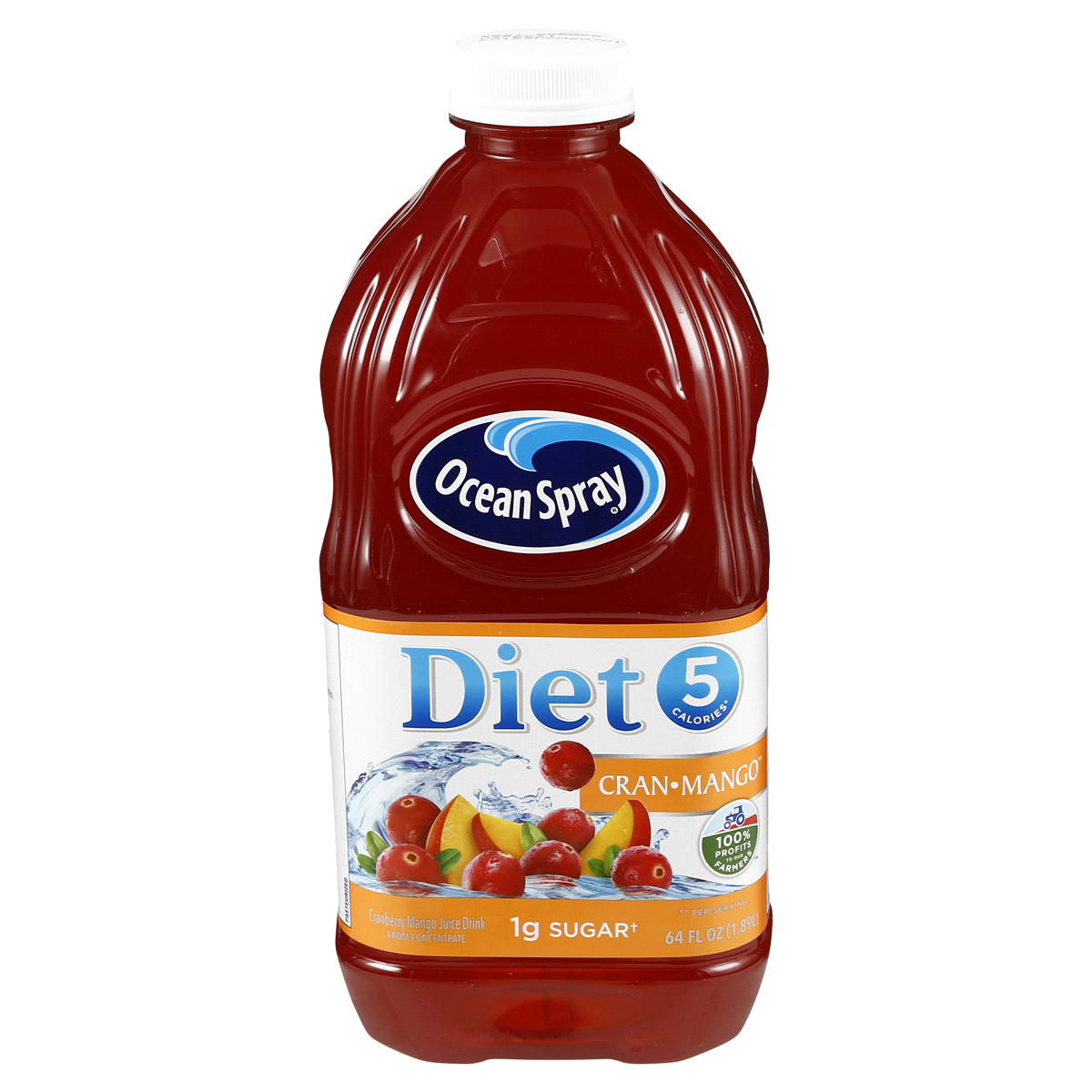 slide 1 of 5, Ocean Spray Diet Cranberry Mango Juice, 64 fl oz