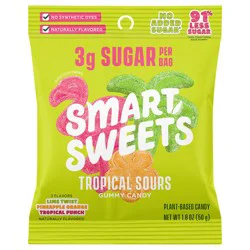 SmartSweets Plant-Based Tropical Sours Gummy Candy 1.8 oz