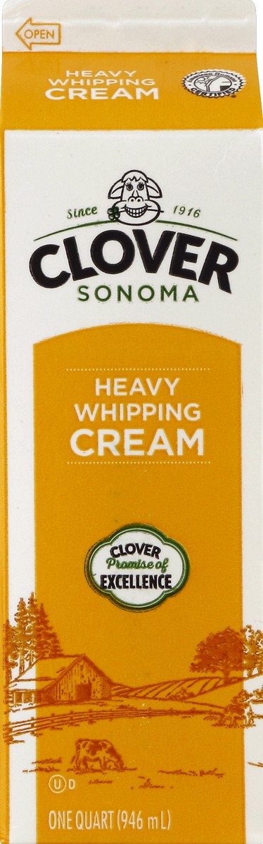 slide 3 of 4, Clover Heavy Whipping Cream 1 qt, 32 oz
