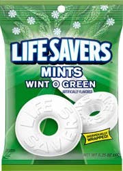 Life Savers Wint O Green Mints Candy Bag, 6.25-Ounce