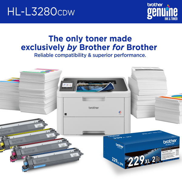 slide 7 of 8, Brother Hl-L3280Cdw Wireless Compact Digital Laser Color Printer With Refresh Ez Print Eligibility, 1 ct