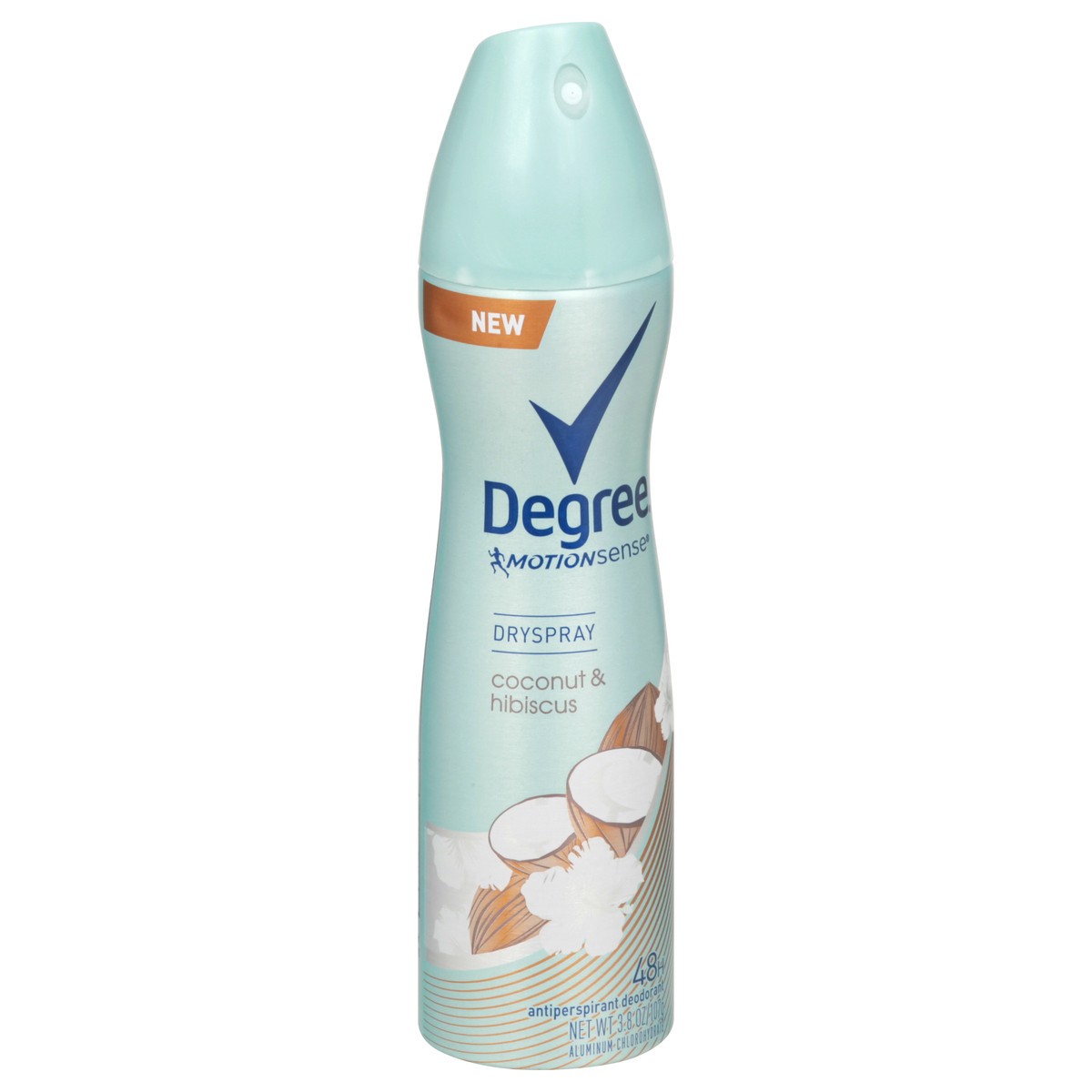 slide 9 of 9, Degree Coconut & Hibiscus Antiperspirant Deodorant Dry Spray, 3.8 oz