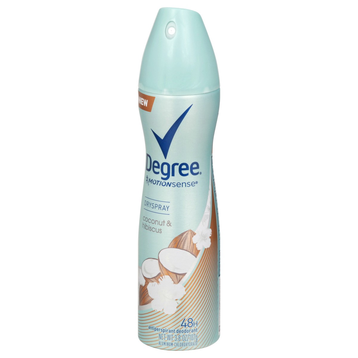 slide 7 of 9, Degree Coconut & Hibiscus Antiperspirant Deodorant Dry Spray, 3.8 oz